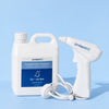 2L bottle with battery sprayer protectME premium fabric protector bottles on blue background