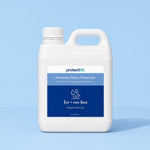 2L protectME premium fabric protector white bottle on blue background 