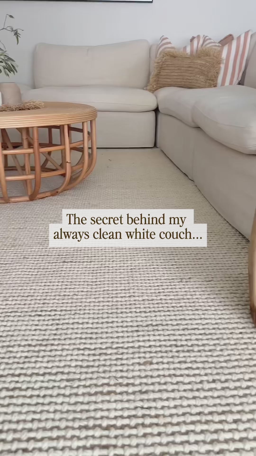 The secret behind my always white couch is protectME. After using protectME, the customer doesn't spend so much time cleaning.